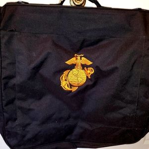 USMC emblem embroidered garment bag